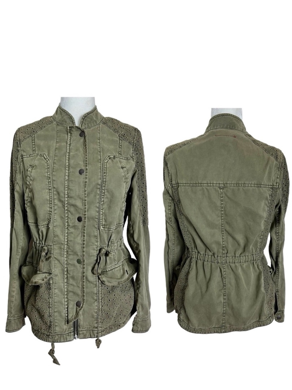 Anthropologie Hei Hei Marais Anorak Jacket Size Small Green
